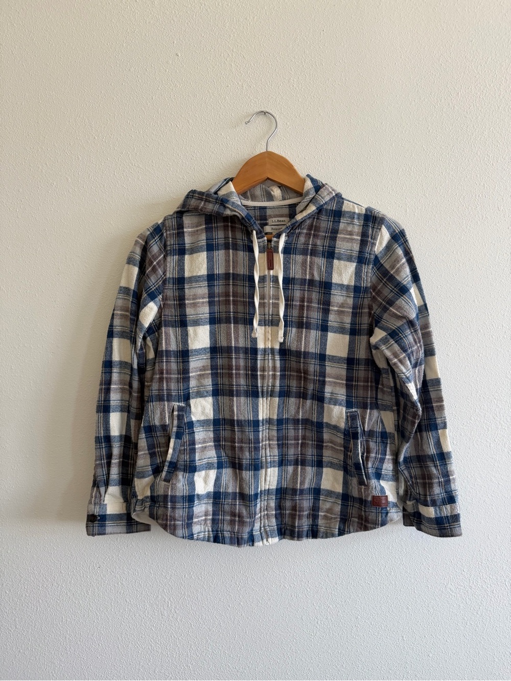 Women’s LL Bean Hooded Flannel